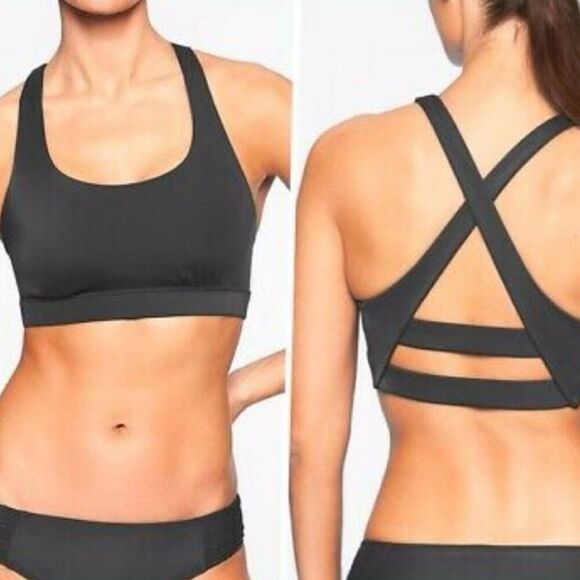Athleta Other - Athleta Size 38 B/C Black Scoop Bikini Swimsuit Top 293830